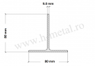 Profil T zincat 80x9 mm 1